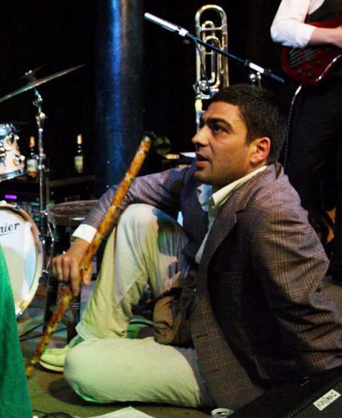 Murat with his ney among fellow musicians